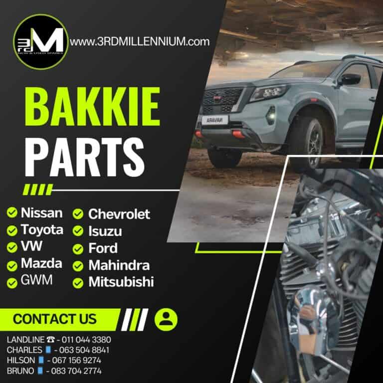 Bakkie spare parts in stock at 3rd Millennium